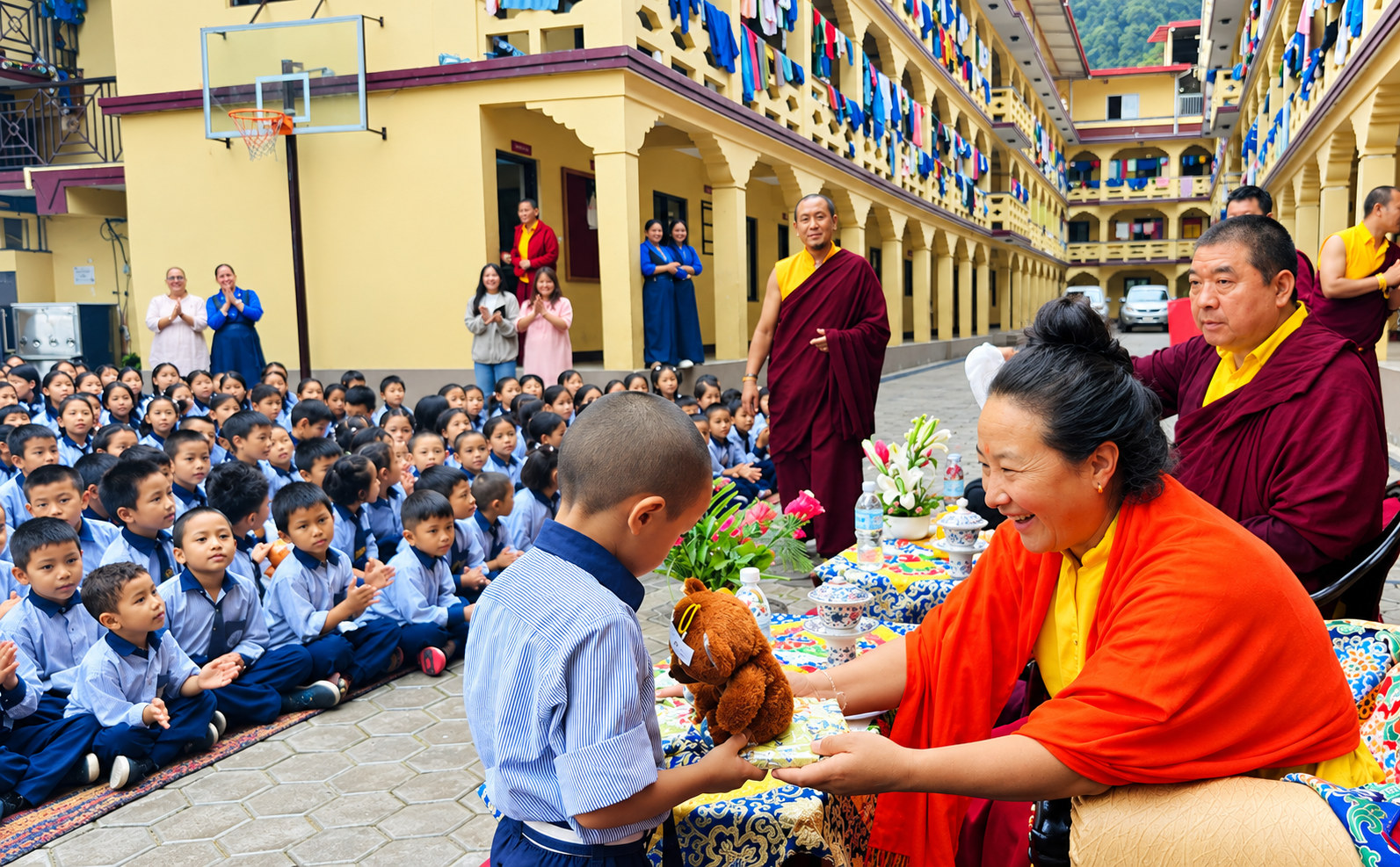 Ranjung Neljorma Khandro Tseringma Rinpoche Visit to Ngagyur Memorial School